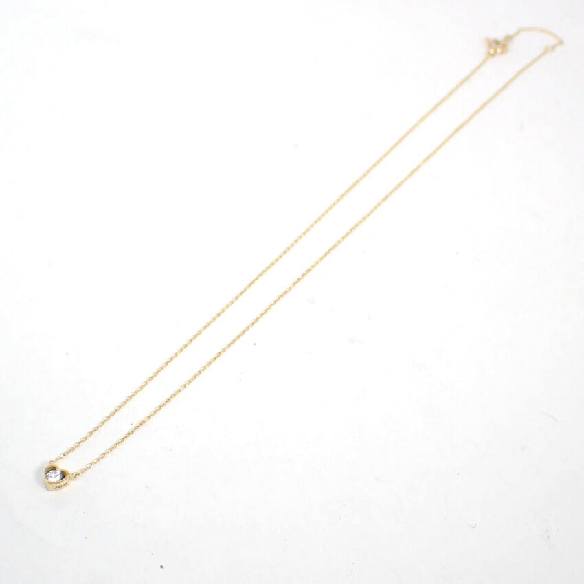 【中古】AHKAH/アーカー K18 ダイヤモンド ネックレス/j259-10