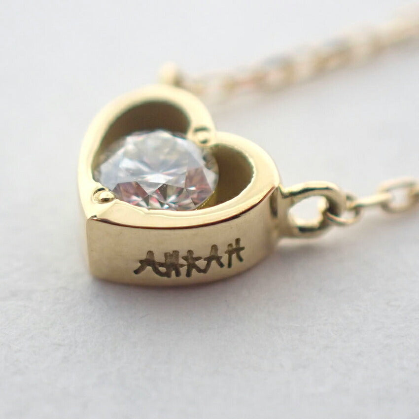 【中古】AHKAH/アーカー K18 ダイヤモンド ネックレス/j259-10
