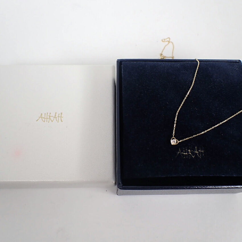 【中古】AHKAH/アーカー K18 ダイヤモンド ネックレス/j259-10