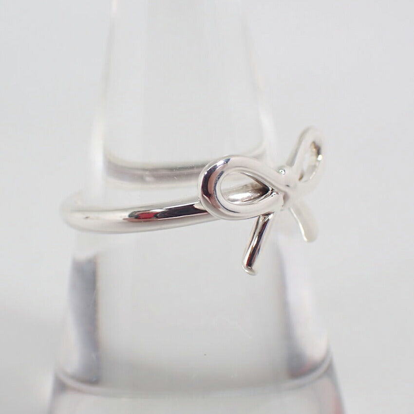 【中古】TIFFANY/ティファニー 925 リボン  リング/13号/j259-4