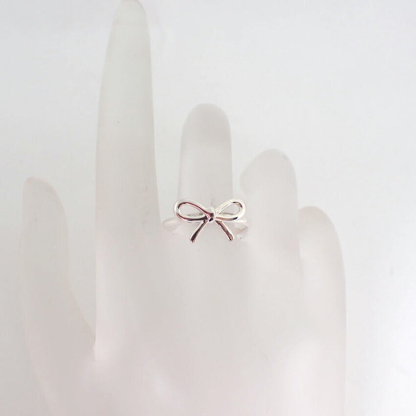【中古】TIFFANY/ティファニー 925 リボン  リング/13号/j259-4