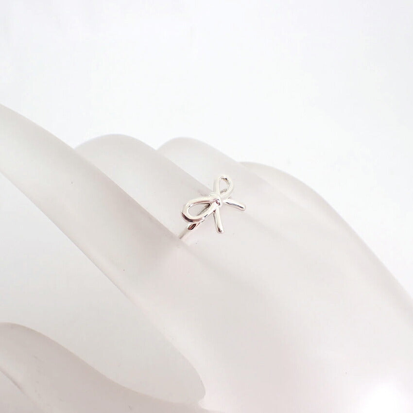 【中古】TIFFANY/ティファニー 925 リボン  リング/13号/j259-4