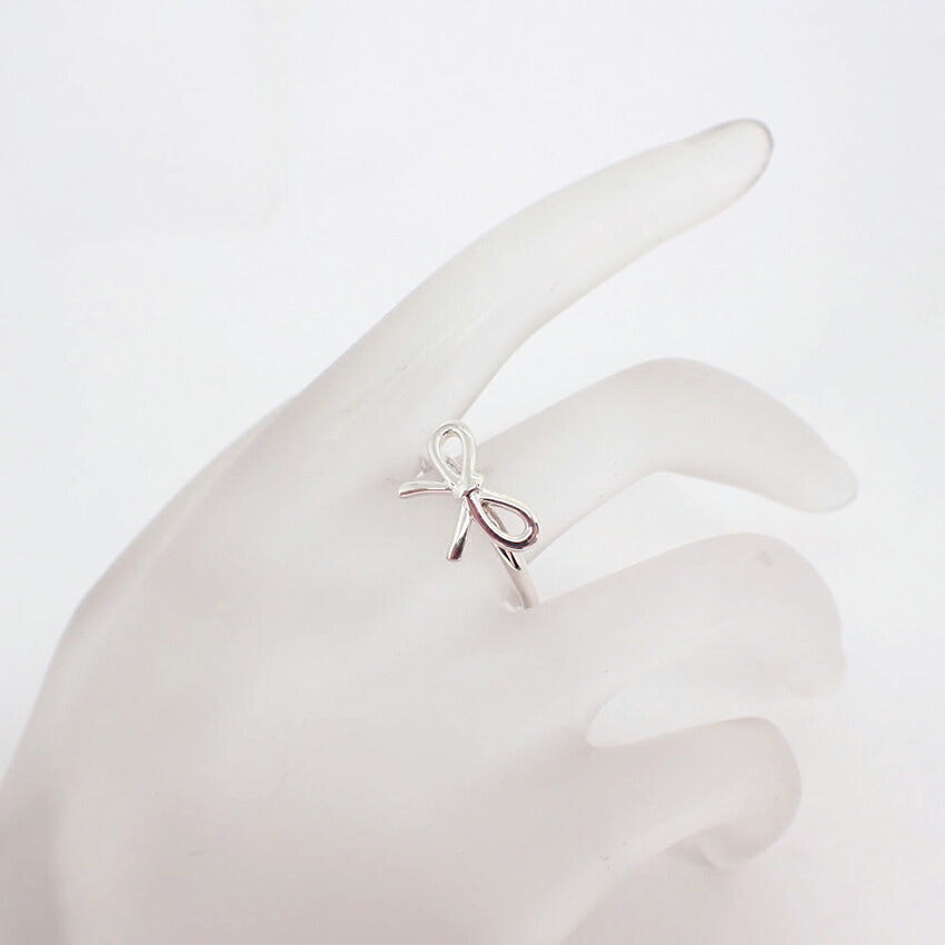 【中古】TIFFANY/ティファニー 925 リボン  リング/13号/j259-4