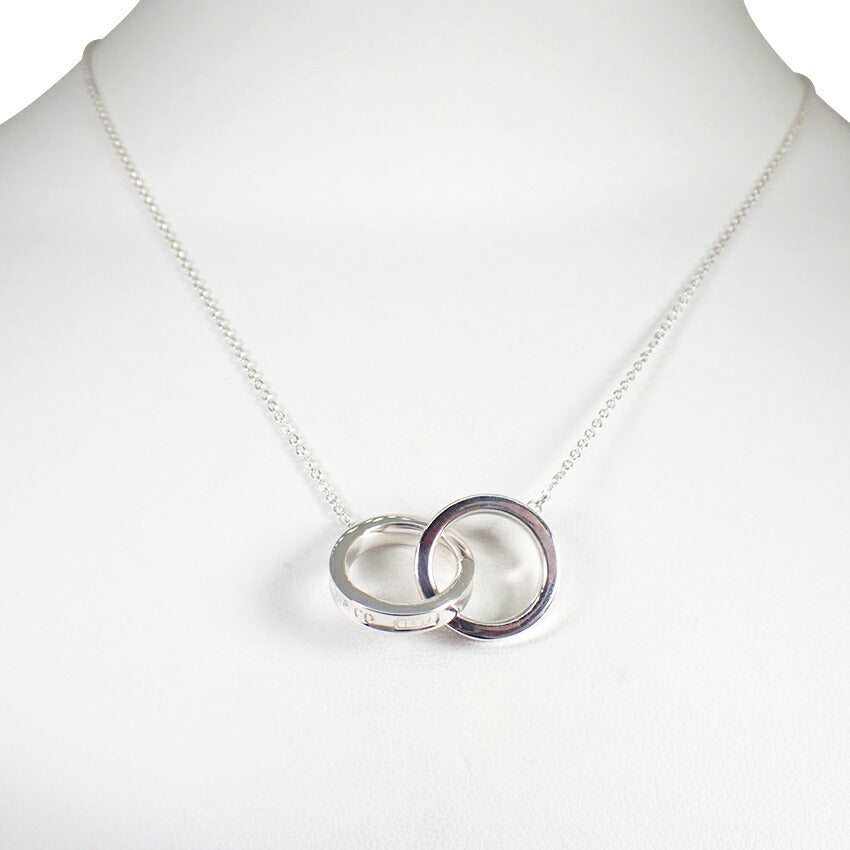 【中古】TIFFANY/ティファニー 925 1837 インターロッキング ペンダント/ネックレス/j259-5