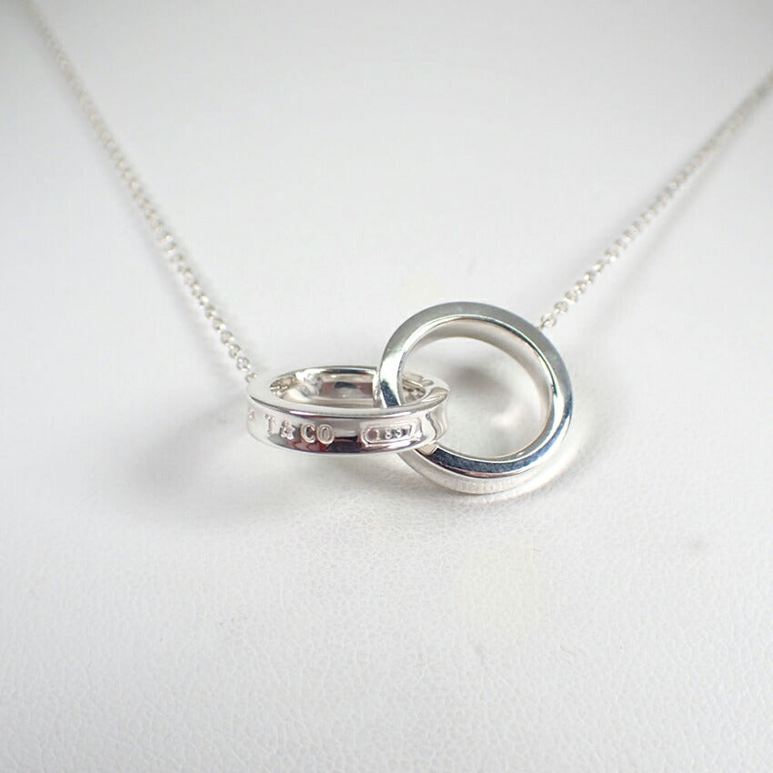 【中古】TIFFANY/ティファニー 925 1837 インターロッキング ペンダント/ネックレス/j259-5