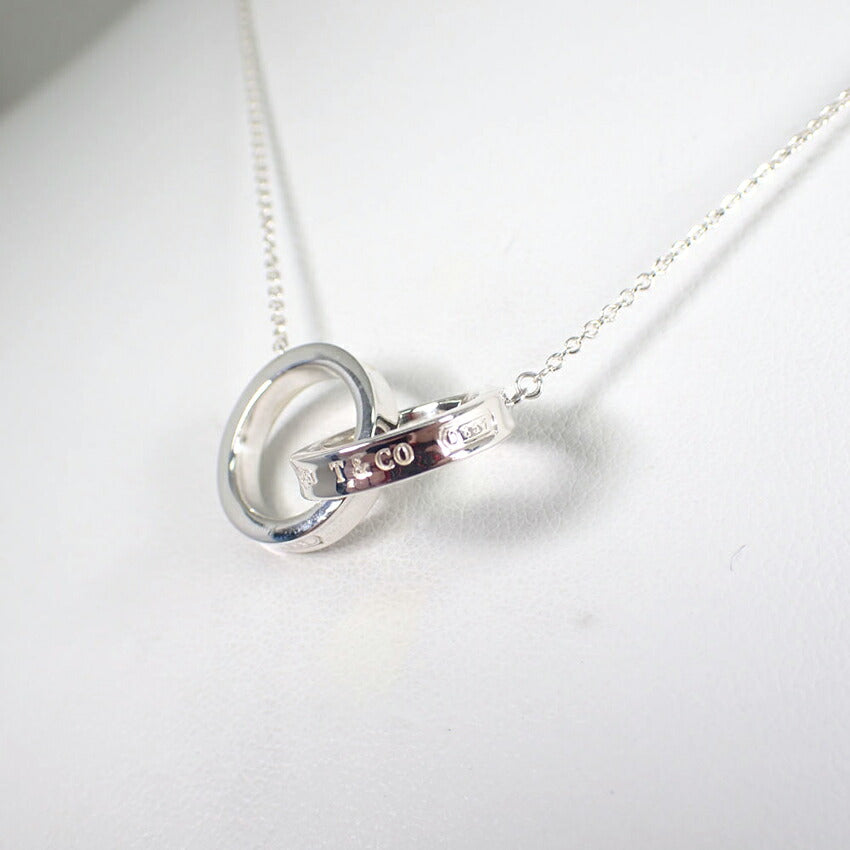 【中古】TIFFANY/ティファニー 925 1837 インターロッキング ペンダント/ネックレス/j259-5