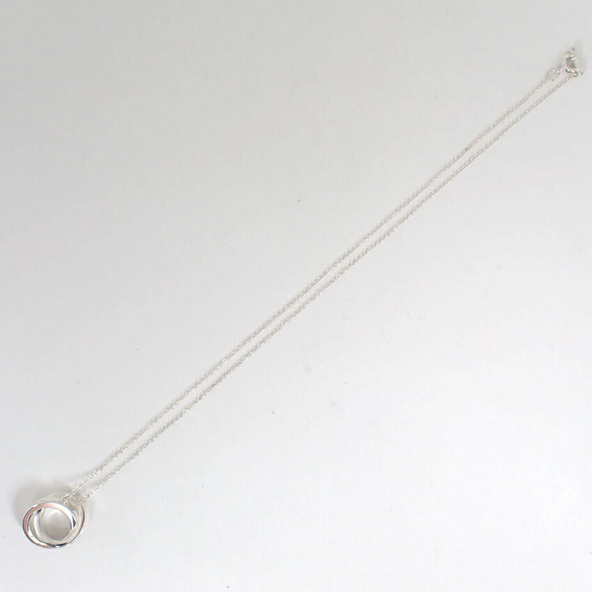 【中古】TIFFANY/ティファニー 925 1837 インターロッキング ペンダント/ネックレス/j259-5