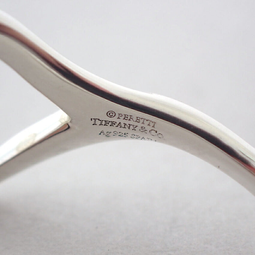 【中古】TIFFANY/ティファニー 925 オープンハート リング/13号/j260-11