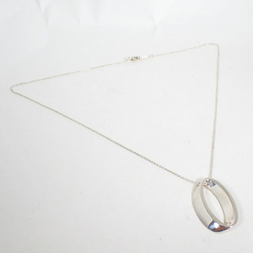 【中古】TIFFANY/ティファニー 925 オーバル ペンダント/ネックレス/j260-1
