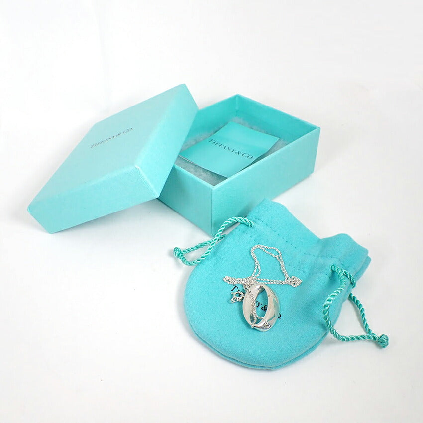 【中古】TIFFANY/ティファニー 925 オーバル ペンダント/ネックレス/j260-1