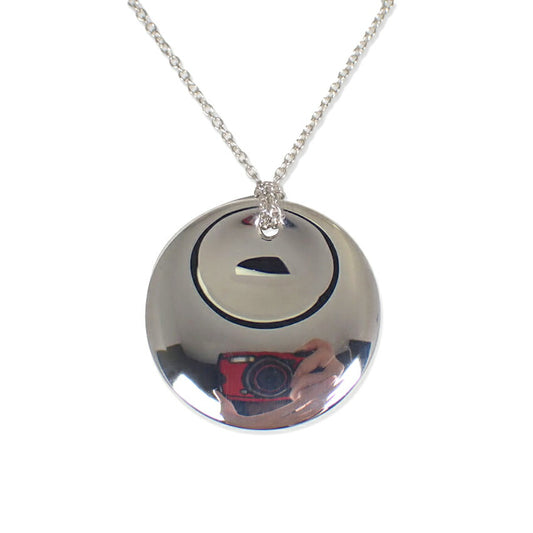 【中古】TIFFANY/ティファニー 925 ラウンド ペンダント/ネックレス/j260-5