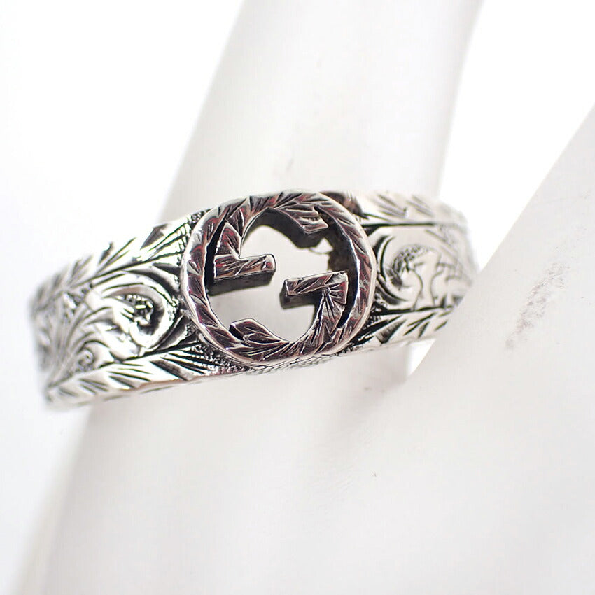 【中古】GUCCI/グッチ 925 インターロッキングG リング /20号/j260-7