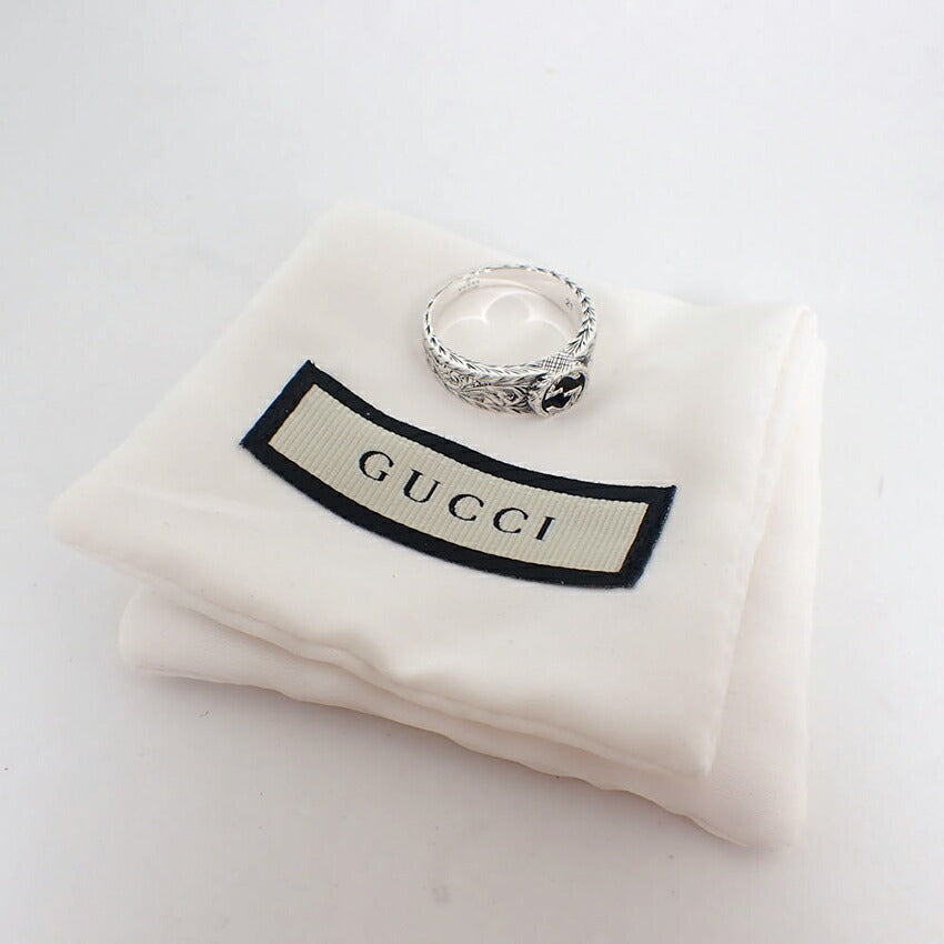 【中古】GUCCI/グッチ 925 インターロッキングG リング /20号/j260-7