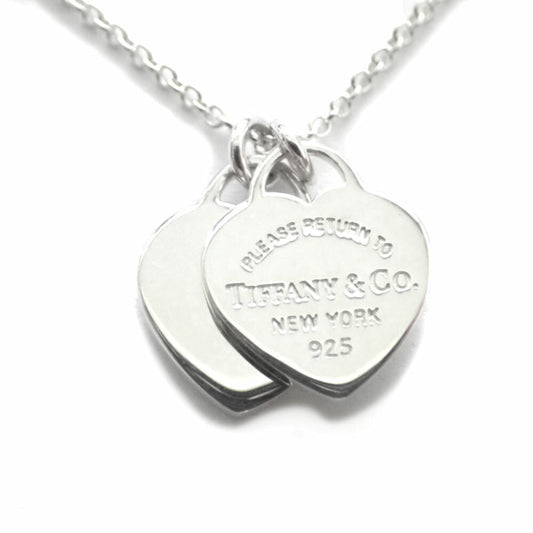 【中古】TIFFANY/ティファニー/925/ダブルハート/ペンダント/ネックレス/j261-1