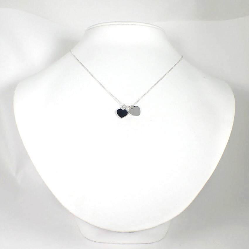 【中古】TIFFANY/ティファニー/925/ダブルハート/ペンダント/ネックレス/j261-1
