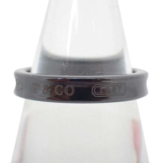【中古】TIFFANY/ティファニー/Ti/ブラックチタン/1837/ナロー/リング/16.5号/j261-3