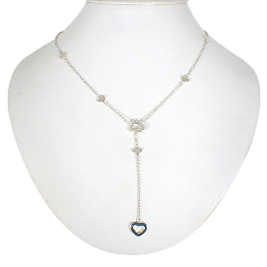 【中古】TIFFANY/ティファニー 925 ハートラリエット ネックレス/j262-1