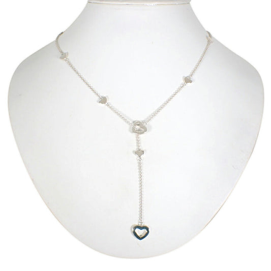 【中古】TIFFANY/ティファニー 925 ハートラリエット ネックレス/j262-1