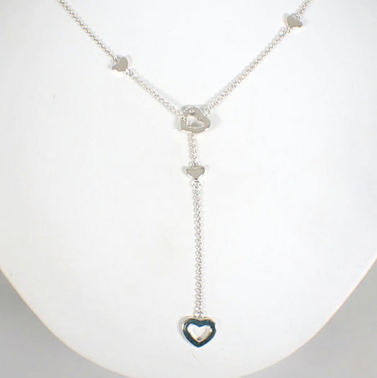 【中古】TIFFANY/ティファニー 925 ハートラリエット ネックレス/j262-1
