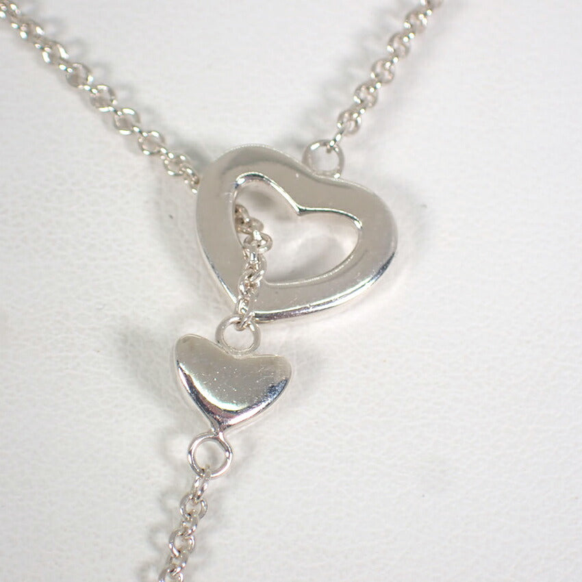 【中古】TIFFANY/ティファニー 925 ハートラリエット ネックレス/j262-1