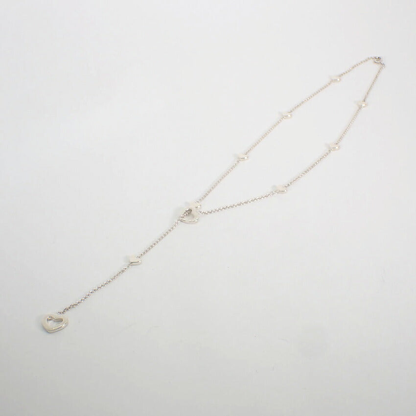 【中古】TIFFANY/ティファニー 925 ハートラリエット ネックレス/j262-1