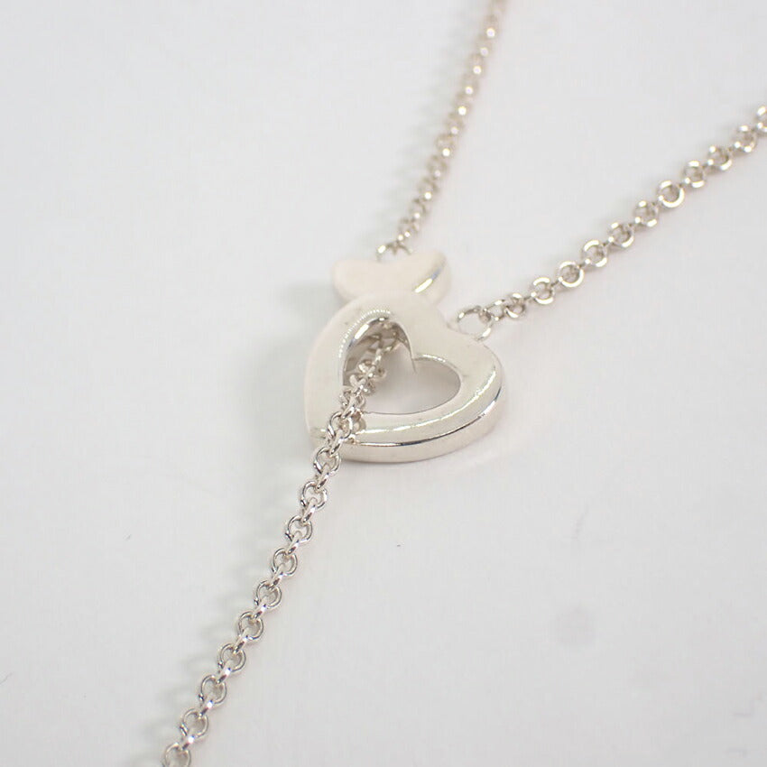 【中古】TIFFANY/ティファニー 925 ハートラリエット ネックレス/j262-1