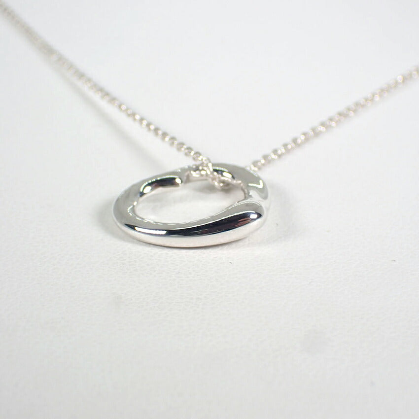【中古】TIFFANY/ティファニー 925 オープンハート ペンダント/ネックレス/j262-2