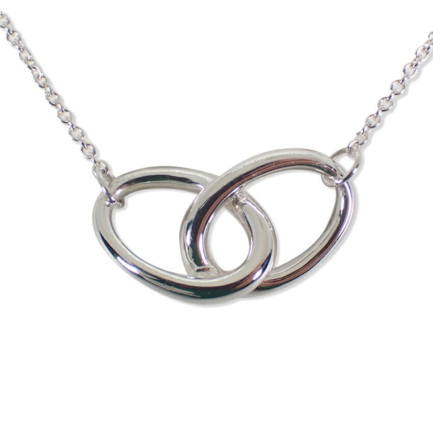 【中古】TIFFANY/ティファニー 925 ダブルループ ネックレス/j262-3