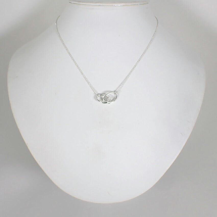 【中古】TIFFANY/ティファニー 925 ダブルループ ネックレス/j262-3