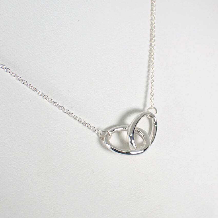 【中古】TIFFANY/ティファニー 925 ダブルループ ネックレス/j262-3