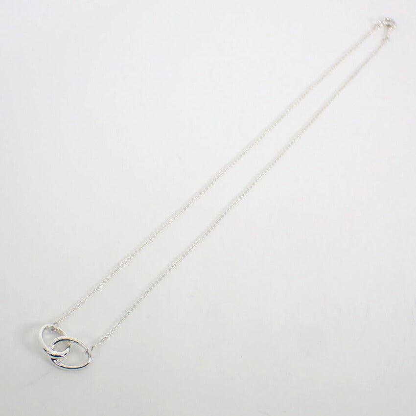 【中古】TIFFANY/ティファニー 925 ダブルループ ネックレス/j262-3