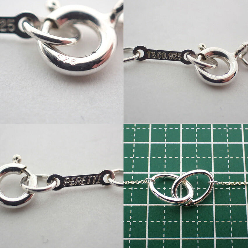 【中古】TIFFANY/ティファニー 925 ダブルループ ネックレス/j262-3