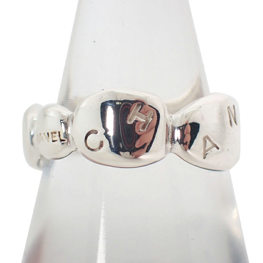【中古】CHANEL/シャネル 925 ロゴ リング /14号/j262-4