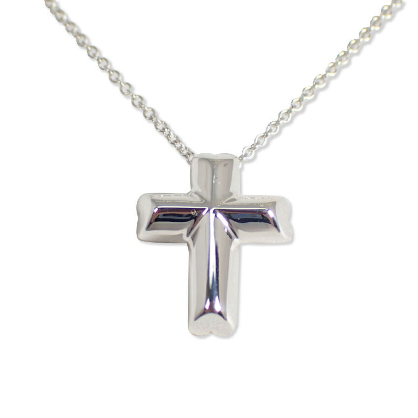【中古】TIFFANY/ティファニー 925 テンダネスハート クロス ペンダント/ネックレス/j264-11