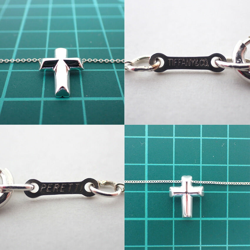 【中古】TIFFANY/ティファニー 925 テンダネスハート クロス ペンダント/ネックレス/j264-11