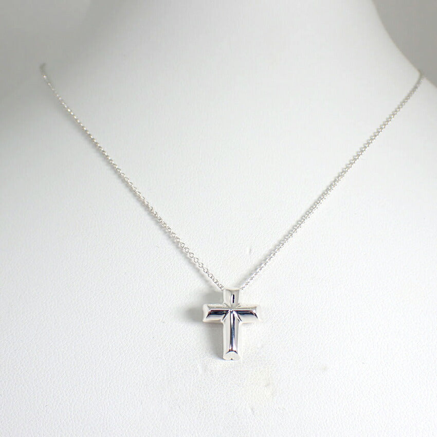 【中古】TIFFANY/ティファニー 925 テンダネスハート クロス ペンダント/ネックレス/j264-11