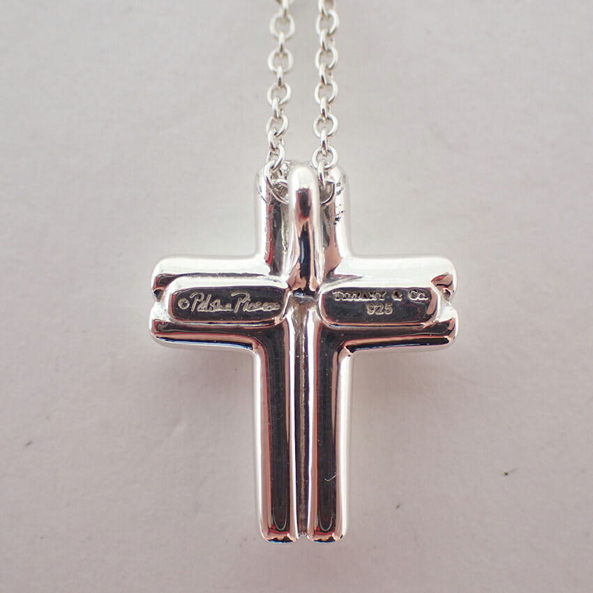 【中古】TIFFANY/ティファニー 925 テンダネスハート クロス ペンダント/ネックレス/j264-11