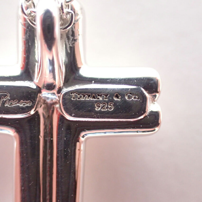 【中古】TIFFANY/ティファニー 925 テンダネスハート クロス ペンダント/ネックレス/j264-11