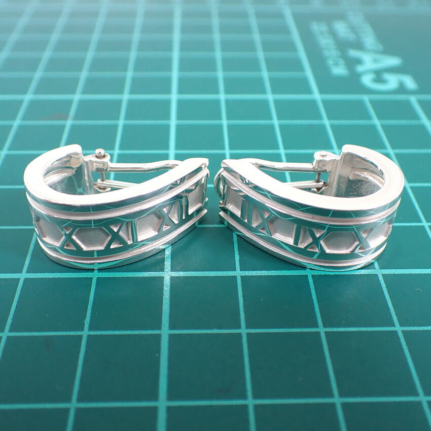 【中古】TIFFANY/ティファニー 925 アトラス フープ イヤリング/j264-12