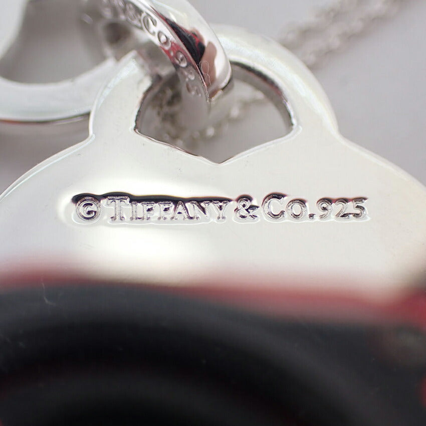 【中古】TIFFANY/ティファニー 925 アイラブユー ダブルハートタグ ネックレス/ペンダント/j264-7