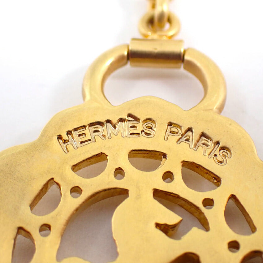 【中古】HERMES/エルメス シュバル フルール ホース カフス/j265-2