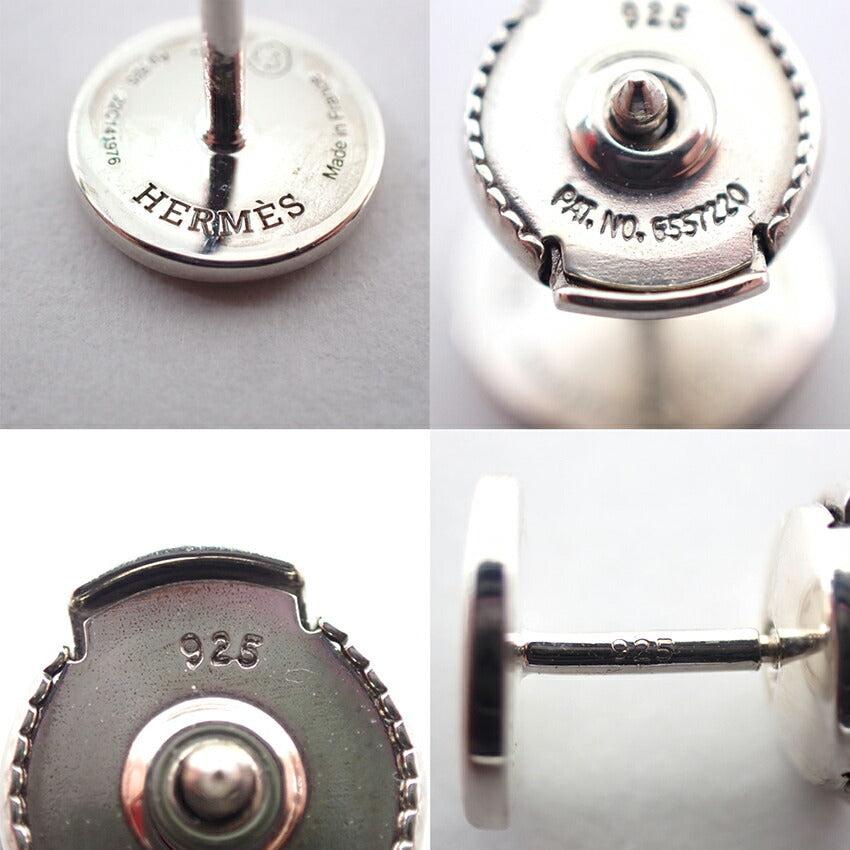【中古】HERMES/エルメス エクスリブリス ピアス TPM SV925/j265-4