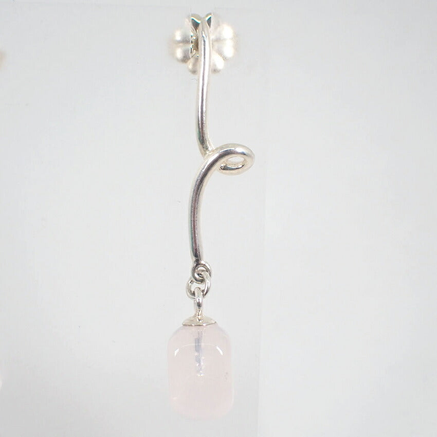 【中古】TIFFANY/ティファニー 925 ローズクォーツ ピアス/j265-8