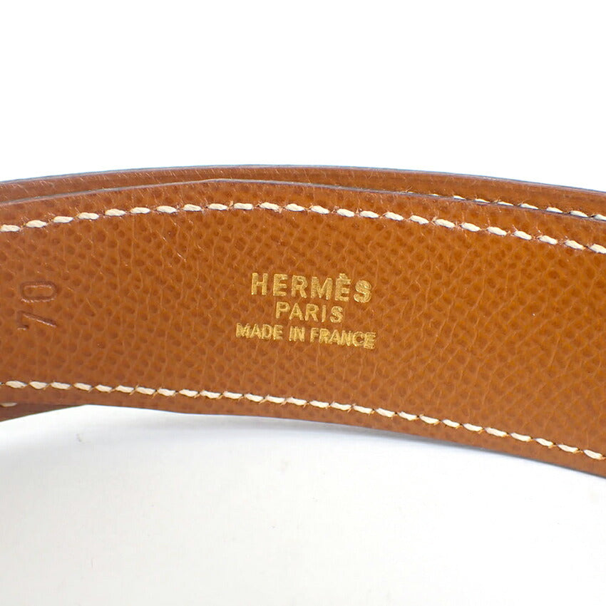 【中古】HERMES/エルメス ベルト 丸Y 金色 /j265-9