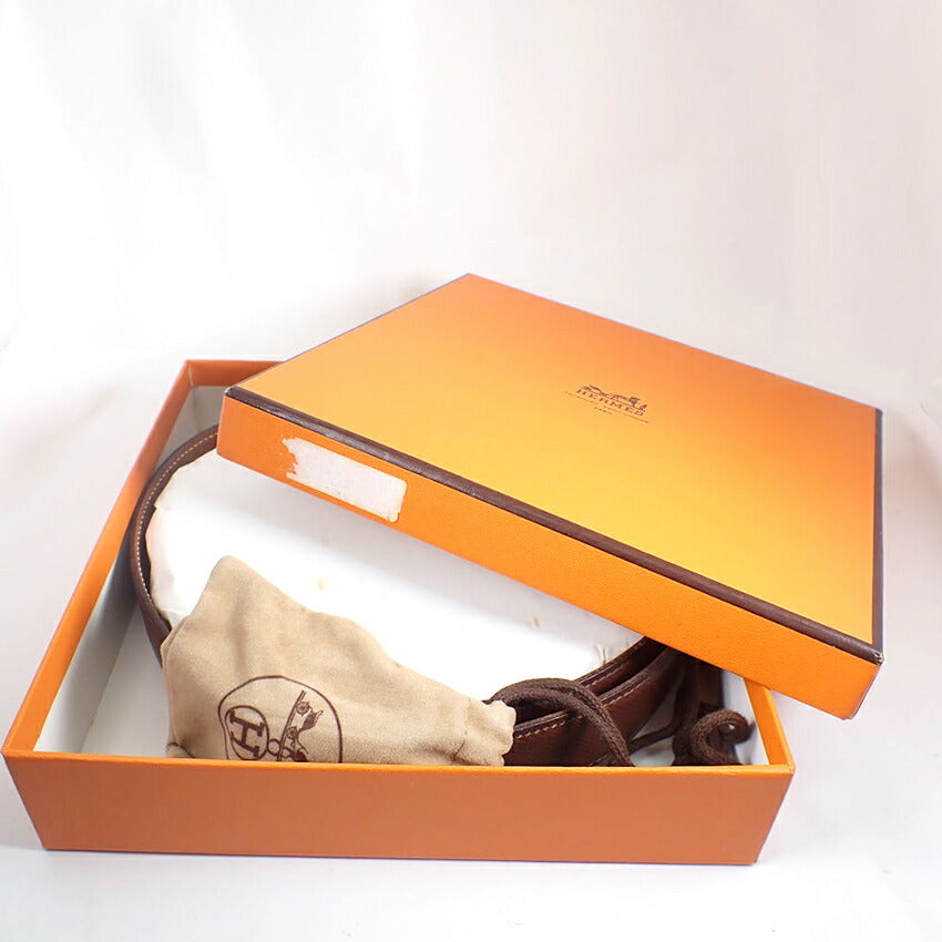 【中古】HERMES/エルメス ベルト 丸Y 金色 /j265-9