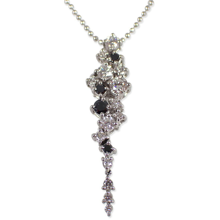 【中古】Pt900/850 ダイヤモンド/0.52ct ペンダント/ネックレス/j266-10