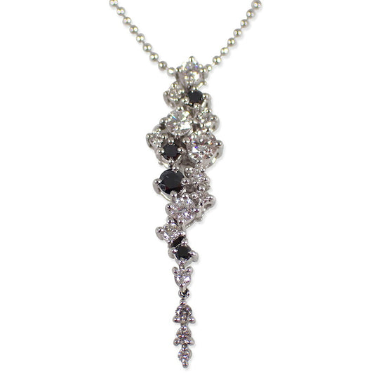 【中古】Pt900/850 ダイヤモンド/0.52ct ペンダント/ネックレス/j266-10