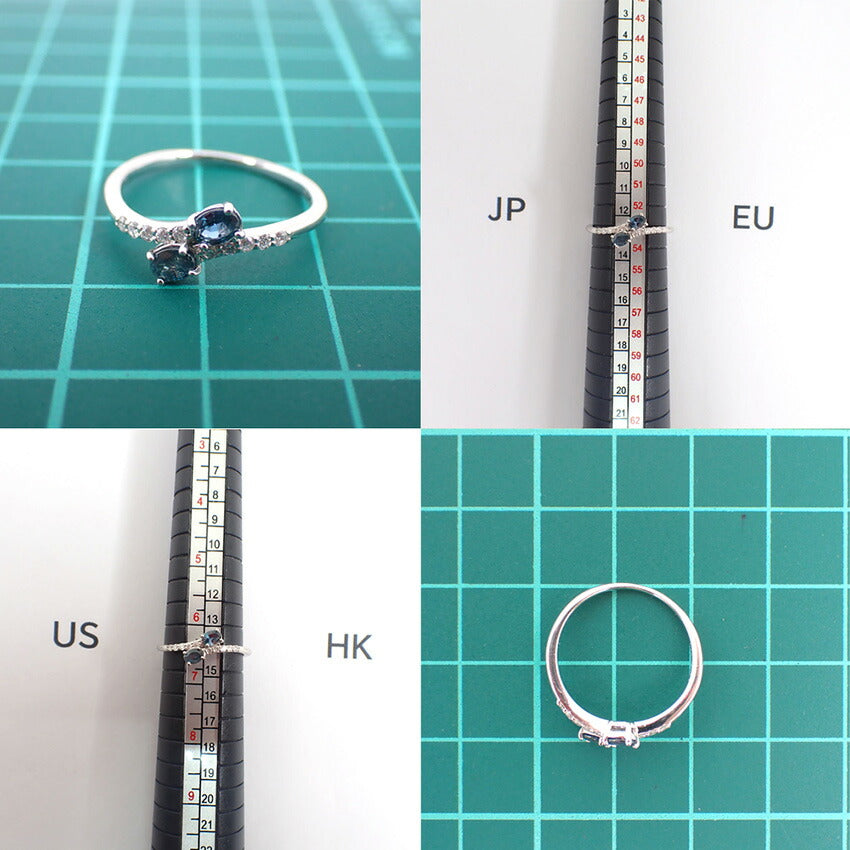 【中古】Pt900 アレキサンドライト/ダイヤモンド リング  ＧＲＪソーティング/13号/j266-1