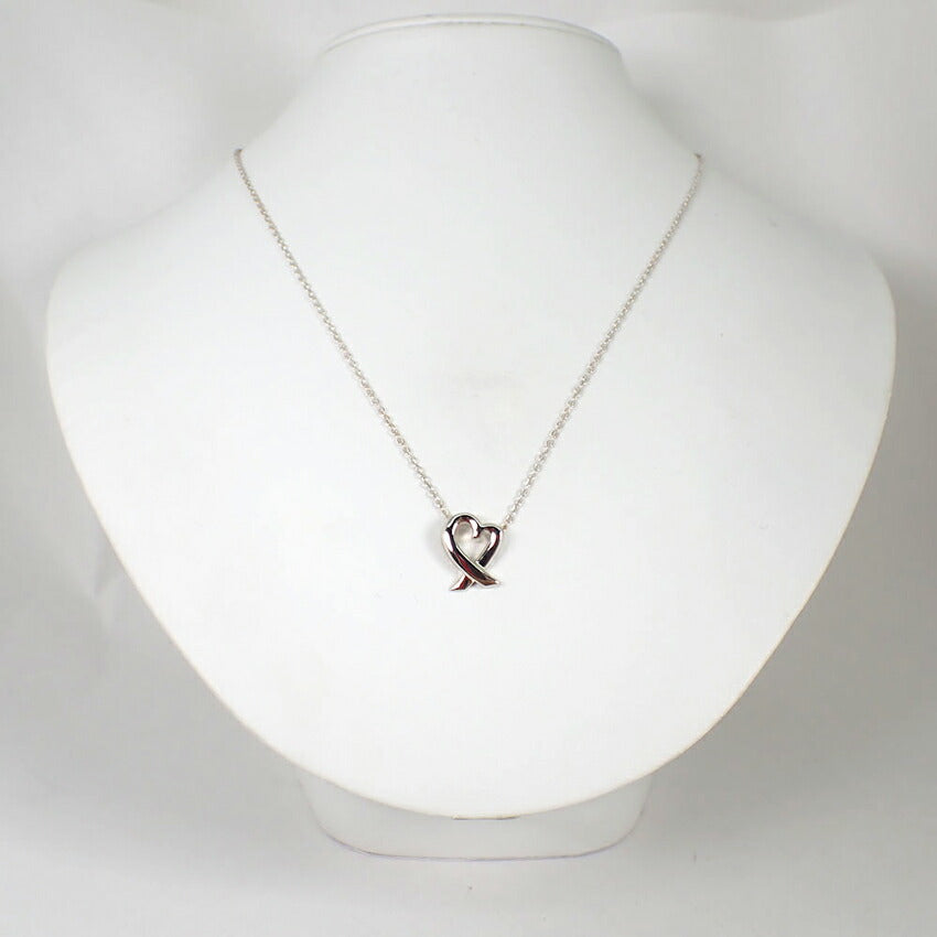 【中古】TIFFANY/ティファニー 925 ラビングハート ペンダント/ネックレス/j266-4