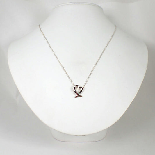 【中古】TIFFANY/ティファニー 925 ラビングハート ペンダント/ネックレス/j266-4